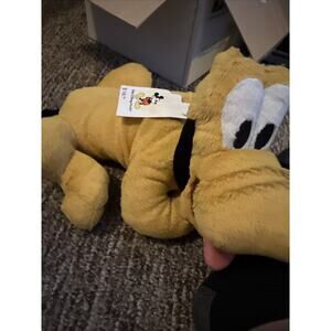 Walt Disney World NICE SOFT PLUTO DOG 16" Plush Stuffed Animal TOY NEW